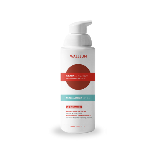 Wallsun Niacinamida SPF 50+ | Protector Solar Facial Antimanchas
